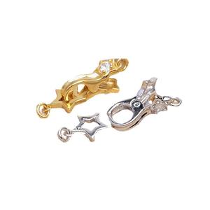 Boucle en argent S925 avec diamant, pendentif, matériel de fabrication de bijoux, accessoires, clip de fixation, boucle à pression 5629 pour bracelet et collier - Product Image 5