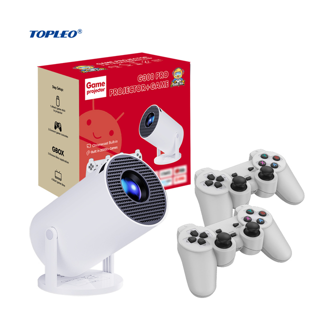 Topleo Android Outdoor Home Projector Shooting Games Proyectores Handheld Game Console Stick 4k Mini Video Smart Projector