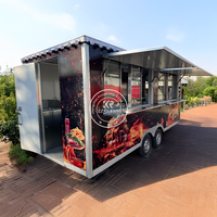 Remorque de restauration rapide standard américaine entièrement équipée, camion de tacos certifié CE, remorque de restauration commerciale