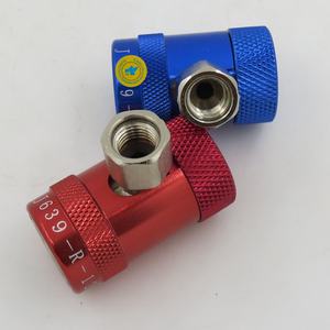 Adaptador de Aire Acondicionado con Conexión Rápida para Refrigerante R1234yf, Acoplador Rápido Ajustable de Latón para Fluoruro R134A - Product Image 6