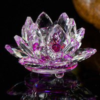 Fleur de lotus en cristal haut de gamme pour la décoration de mariage, cadeau de bienvenue pour les invités de mariage, souvenirs
