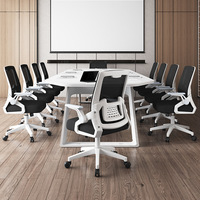 Fauteuil de Bureau Informatique Confortable et Économique avec Accoudoirs Réglables, Pivotant, en Maille, Exécutif et Ergonomique