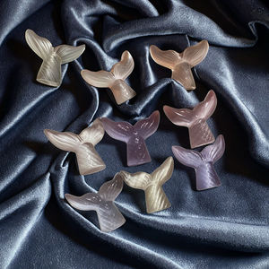 Haute qualité 4cm beaucoup de couleurs oeil de chat cristal queue de sirène sculpture artisanat ornement pour la décoration intérieure - Product Image 3