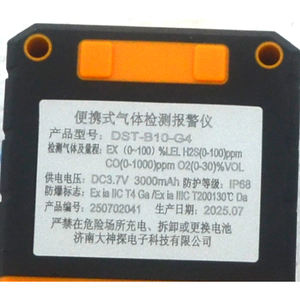 Akıllı DST-B10-G4 taşınabilir çoklu gaz alarmlı dedektör desteği 4G yükleme GPS BT WiFi bağlantısı sonbahar ve SOS uyarısı - Product Image 4