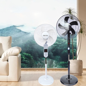 Ventilateur sur pied rechargeable solaire 16/18 pouces avec lumières solaires, ventilateur solaire DY-209YK, ventilateur rechargeable solaire - Product Image 2