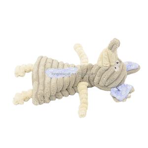 Ev hayvanı ürünü yumuşak peluş tavşan fil hayvan şekli Pet oyuncak gıcırtılı hiçbir doldurma köpek çiğnemek oyuncak - Product Image 3