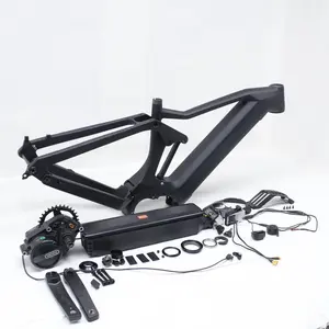 Bafang M500 M510 M600 мотор с приводом из углеродного волокна mtb велосипед 29 дюймов с полной подвеской рама для электронного велосипеда комплект с аккумулятором