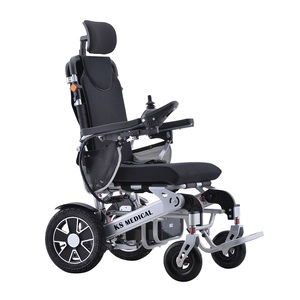 KSM-606AR Automatic Reclining Backrest Aluminum Alloy Electric Wheelchair with 47cm Seat-Portable Office Use for Sale - Product Image 1