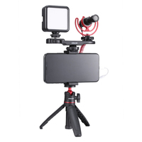 Yiscaxia Pour Appareils PHOTO REFLEX NUMÉRIQUES Smartphone Micro LED Vloguer MT-08 Mini Bureau Trépied Extensible Avec 1/4 Vis