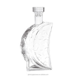 Botella de Vidrio Curva Media-Alta Tipo Luna, Material Blanco de Alta Calidad para Brandy, Vodka, Licores y <span class=keywords><strong>Vino</strong></span> de Frutas, 500ml 700ml 750ml, Directo de Fábrica - Product Image 6