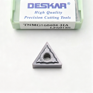 DESKAR TNMG160402 160404 160408 -HA LF6018S Outils de tournage triangulaires, plaquettes en carbure pour pièces en acier, usinage de l'acier inoxydable - Product Image 1