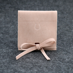 Printed <b>Envelope</b> Flap Velvet Jewelry Pouch <b>Gift</b> Suede Bag - Product Image 1