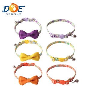 Collier réglable pour chat Doe Pet avec nœud, collier élégant pour petits chiens, collier tendance pour chiots et chatons - Product Image 1