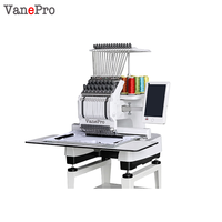 Nouvelle machine à broder informatisée Dahao 15 aiguilles, tête simple, moteur à engrenages, multifonctionnelle pour usage domestique, broderie de casquettes et de t-shirts
