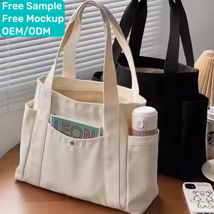 Bolsa <span class=keywords><strong>de</strong></span> <span class=keywords><strong>Tela</strong></span> Ecológica Reutilizable con Logotipo Personalizado, Bolsa <span class=keywords><strong>de</strong></span> Compras <span class=keywords><strong>de</strong></span> Algodón Orgánico - Product Image 1