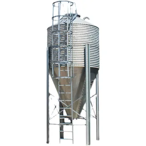 Small Size Feed Silos Galvanized Hopper Bottom Chicken Feed Storage Bins