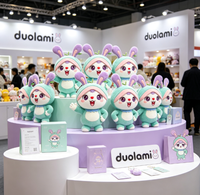 Peluche personnalisée, lapin en peluche doux, poupée de personnage pour cadeau promotionnel, peluche personnalisée