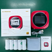 Mini-imprimante IA à activation vocale, imprimante thermique instantanée sans encre, imprimante thermique portable sans fil IA, cadeau DIY, imprimante portable
