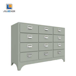 غرفة المعيشة 12 باب غرفة نوم حديثة ، خزانة جانبية معدنية ، خزانة زرقاء - Product Image 3