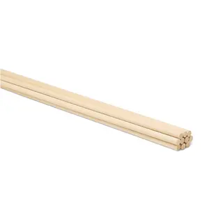Dowel Rods Wood Sticks Wooden Dowel Rods - 3/16 x 24 Inch Unfinished Hardwood Sticks - for Crafts and DIYers