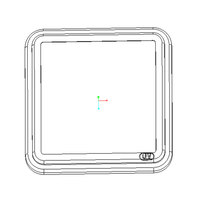 Pantalla de contador de ventana 2215 2216 PC transparente Inspección circular 2220 Sellado de policarbonato Mesan IP64 Cubierta de caja transparente