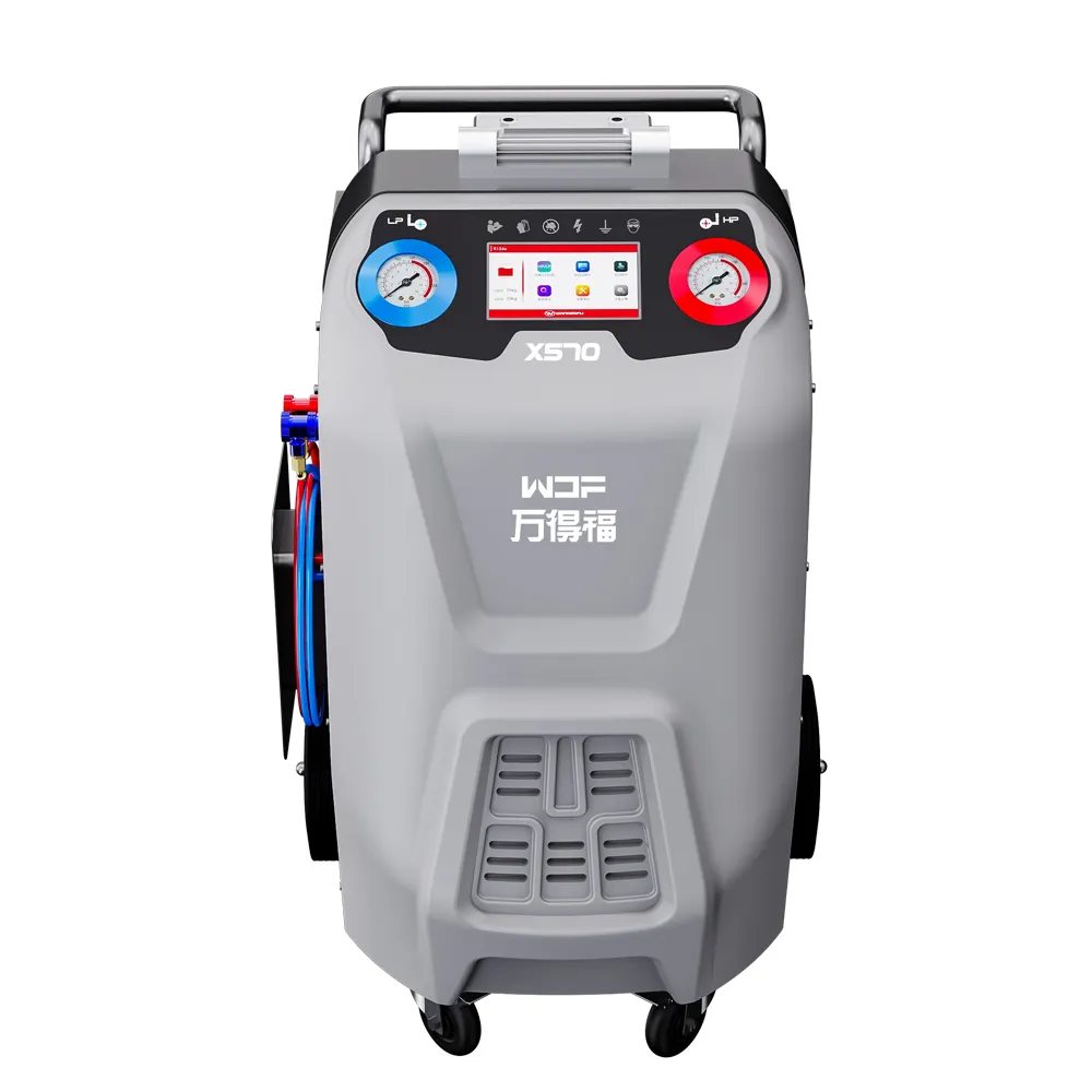 X570 Automatic Automotive Air Conditioning System r134a car refrigerant filling machine ac flush machine