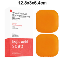 Sabun asam Kojic buatan tangan padat untuk dewasa pemutih antiseptik perawatan kulit antijerawat dengan madu aroma Lemon penggunaan rumah Hotel Spa