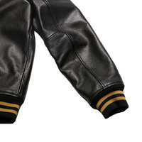 Uniforme de baseball personnalisé, manteaux décontractés en cuir véritable, veste en cuir de vachette brodée avec un tigre, vêtements pour hommes