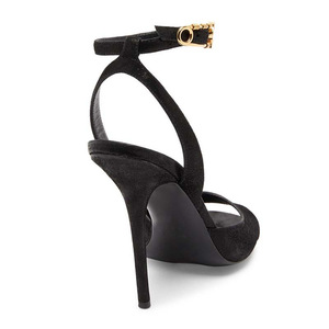 XINZI RAIN 2024 Nuovi Sandali <span class=keywords><strong>con</strong></span> Tacco da Donna Taglia 43 Punta Aperta Nero Glitterato Antiscivolo Sandali Slingback <span class=keywords><strong>con</strong></span> Tacco a Spillo - Product Image 5