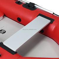 Bateau de pêche gonflable pliable Hailebao en PVC, stable, à fond rigide et épaissi, pour 2 personnes, idéal pour le surf et la plongée