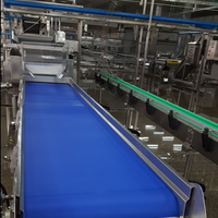 LWT fournit la ligne de production de l'industrie alimentaire machine d'emballage en acier inoxydable transportant le convoyeur à bande bleu