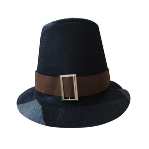 Cappello da Cowboy in Feltro Nero per Halloween, Cappello da Mago, Accessorio per Costume da Festa in Maschera, Carnevale, Fiaba, Cappello Divertente - Product Image 3