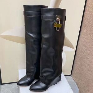 Botas Femininas de Qualidade <span class=keywords><strong>Original</strong></span>, Estilo Western, Cano Alto, para Mulheres - Product Image 1