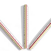 Règle triangulaire multifonctionnelle écologique personnalisée en gros pour l'étude et les outils de mesure de bureau