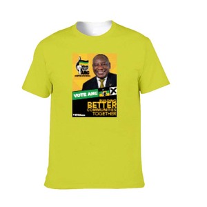 Gahumi Best-seller 2024 Afrique du Sud ANC T-shirt pour l'élection présidentielle Style d'impression personnalisé en polyester/coton - Product Image 5
