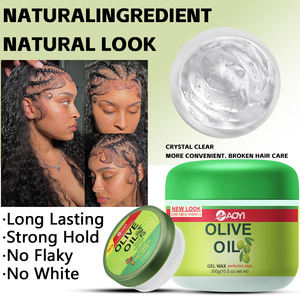 Vente flash Huile essentielle d'olive Série de soins capillaires Gel coiffant pour cheveux avec une tenue forte Gel coiffant pour cheveux Mousse - Product Image 5