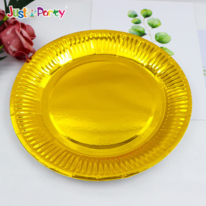 7 inch màu rắn dùng một lần giấy tấm và bát nhà máy trực tiếp cho bữa tiệc sinh nhật đầy màu sắc thức ăn nhanh lễ hội thu thập - Product Image 5