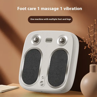 Masseur de pieds vibrant Shiatsu électrique chauffant infrarouge avec fonction de tapotement, batterie rechargeable, fonction musicale et contrôle de la minuterie