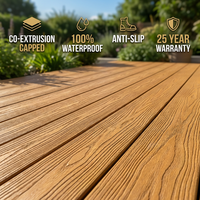 Nouveau type de pavé extérieur antidérapant en composite bois-plastique résistant aux intempéries