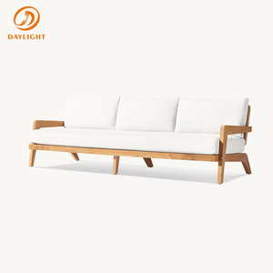 Set di Sedie Lounge <span class=keywords><strong>da</strong></span> Esterno in Legno Teak di Lusso, Struttura in Legno Naturale, Mobili <span class=keywords><strong>da</strong></span> Giardino Resistenti alle Intemperie per Villa con Vista sulle Montagne e Bordo Piscina - Product Image 4