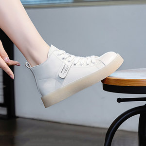 Moda moda moderna di lusso <span class=keywords><strong>scarpe</strong></span> alte in pelle stile coreano semplice Casual piccole <span class=keywords><strong>scarpe</strong></span> <span class=keywords><strong>bianche</strong></span> per uomo e <span class=keywords><strong>donna</strong></span> - Product Image 4