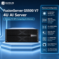 Server Rak FusionServer G5500 V7 4U, Perangkat Keras Kelas Enterprise untuk Pusat Data Modern, Hosting IDC, dan Server Penerapan AI