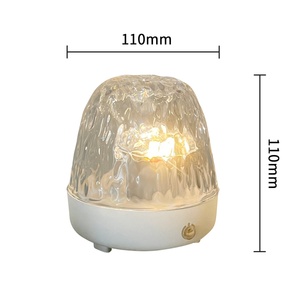 Lampe LED en cristal, veilleuse, recharge USB, télécommande, décoration de chambre, lampe d'ambiance, lampe de table rechargeable, lampe à ondes d'eau - Product Image 6