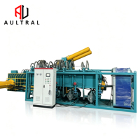 Presse à balles horizontale hydraulique pour le recyclage des déchets métalliques en acier, fer, aluminium, cuivre