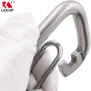 Mosquetón de Acero Inoxidable 316, Gancho de Seguridad de Liberación Rápida, Clip de Resorte, Gancho de Resorte Resistente, Gancho Simple Tipo <span class=keywords><strong>Delta</strong></span> - Product Image 3
