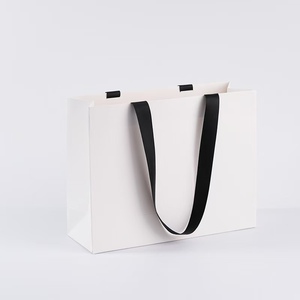 Groothandel Witte Kleur Cadeau Papieren Zak Chinese Fabrikant Kartonnen Schoen Verjaardagsfeestje Souvenirs Voedselverpakking Aangepaste Logo - Product Image 3