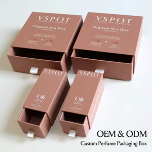 Caja de Lujo para Empaque de Perfume con Diseño Personalizado de Fabricante, Deslizante Tipo Cajón para Fragancia de Coche y Regalo - Product Image 1