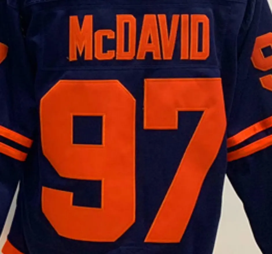 Edmonton connor mcdavid, camisa nacional de hóquei