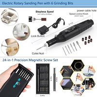 Kit d'accessoires d'impression 3D de 124 pièces, sac à outils, nettoyage des buses, mini-outils rotatifs variés pour l'entretien et la finition des imprimantes 3D