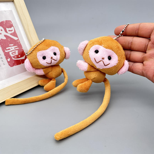 Venta al por mayor lindo <span class=keywords><strong>mono</strong></span> <span class=keywords><strong>de</strong></span> <span class=keywords><strong>cola</strong></span> larga <span class=keywords><strong>de</strong></span> peluche <span class=keywords><strong>de</strong></span> juguete pequeño regalo llavero colgante accesorio a juego juguetes <span class=keywords><strong>de</strong></span> animales <span class=keywords><strong>de</strong></span> peluche - Product Image 6
